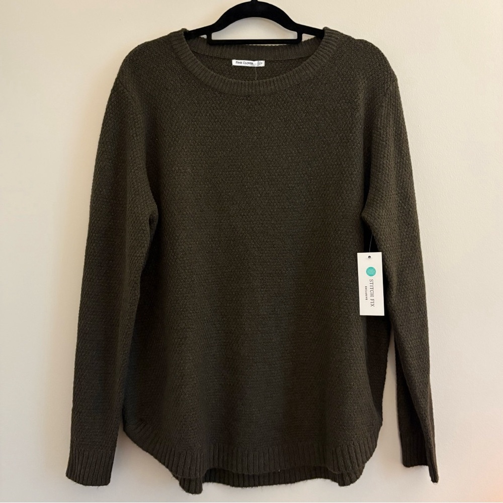 nwt: deep green tunic sweater